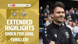 FIVE GOAL THRILLER SHOCK  Sheffield Wednesday v West Brom extended highlights [upl. by Letitia]