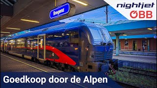 SPOTGOEDKOOP door de ALPEN met de NIEUWE NIGHTJET 🇨🇭🇦🇹 BartVlog [upl. by Novad]