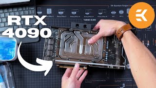 How to Install EKWB EKQuantum Vector² Trio RTX 4090 GPU Water Block Tutorial [upl. by Enomad]