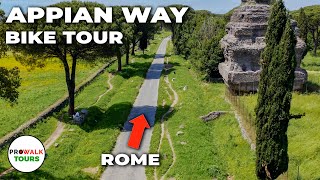 Appian Way in Rome Bike Ride  4K  13 Miles [upl. by Tran]