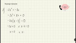 Rozwiązywanie równań z wykorzystaniem wyłączenia wspólnego czynnika poza nawias [upl. by Nnyrat141]