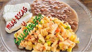 CALABACITAS ALA MEXICANA CON HUEVO DESAYUNO NUTRITIVO Y SABROSO  OFECOMPARTE [upl. by Erotavlas]