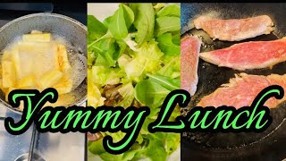 💥ASMR⚡️Menu for Today Fried Cassava Filet Mignon Couvecollard greens and Salad [upl. by Nirrek]