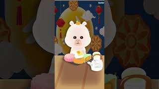 ASMR mukbang capybara animation mooncake shortvideo asmr shorts capybara mukbang mooncake [upl. by Eulalee]