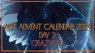 Art Advent calendar of 2024  Day 3  CrazyFae [upl. by Teirrah]