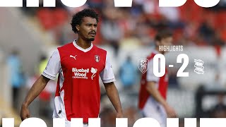 Beaten by Blues  Rotherham United 0 v 2 Birmingham City  Highlights 📺 [upl. by Ayokahs]