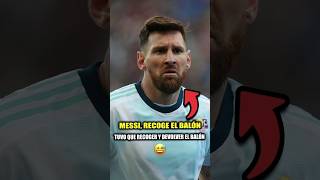 Messi quiso que el recogepelotas le diera el balón 😅 [upl. by Odarnoc]