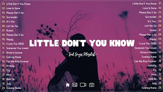 Little Dont You Know💔 Sad songs playlist with lyrics  Depressing Songs 2023 That Will Cry Vol 169 [upl. by Ylluz704]