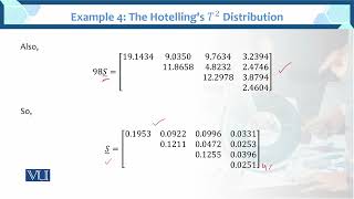 Example 4 The Hotellings T2 Distribution  Multivariate Analysis  STA633Topic062 [upl. by Iturhs]