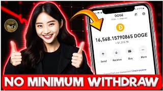 1 min  2 DOGE 🤑 It is FREE  super fast Dogecoin mining site [upl. by Nillok]