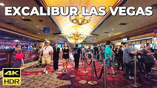 Excalibur Las Vegas Walk  July 2024 [upl. by Atirb]