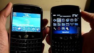 Blackberry Bold 9000 vs Blackberry Curve 8900 [upl. by Eciral]