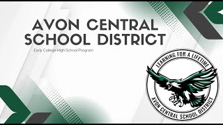 Early College High School Program at Avon Central Schools [upl. by Rhianon]