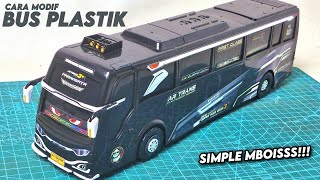 CARA MODIF BUS PLASTIK JADI JETBUS 3  SIMPLE MBOISS [upl. by Liberati]