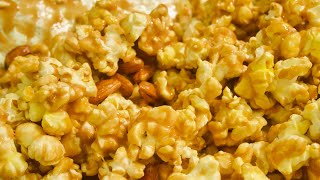 EASY AND DELICIOUS HOMEMADE CARAMEL POPCORN [upl. by Ilwain382]