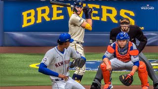 NL Wildcard Game 3  New York Mets vs Milwaukee Brewers MLB The Show 24 Gameplay [upl. by Cofsky79]