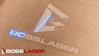 Bosslaser  UV Laser Marking Cardboard [upl. by Anelrihs]