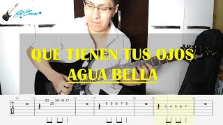 Que Tienen Tus Ojos  Agua Bella  Guitar Cover Tabs by Coco Gomer [upl. by Neddra]