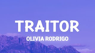 Olivia Rodrigo  traitor Lyrics [upl. by Onavlis]