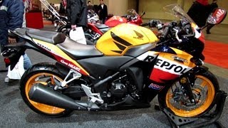 2013 Honda CBR250R Repsol  Walkaround  2012 Toronto Motorcycle Show [upl. by Drofnats470]