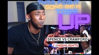 TOUGH DECISION  Errol Spence Jr vs Terence Crawford Highlights amp Knockouts REACTION [upl. by Ecila]