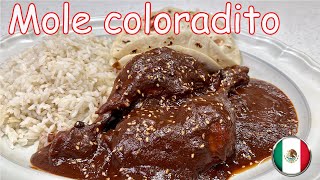 Receta de mole coloradito con pollo [upl. by Adnarem]