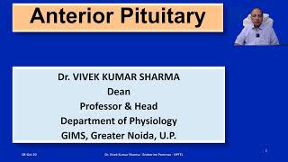 Physiology of Anterior Pituitary part I [upl. by Nyrem]