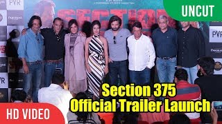 Section 375 Official Trailer Launch  Akshaye Khanna Richa ChadhaAjay Bahl [upl. by Ak]