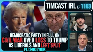 Democratic Party In CIVIL WAR Over Loss To Trump Liberal Media BREAKS wCenk Uygur Timcast IRL [upl. by Lyj]