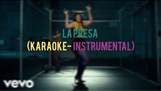 Nathy Peluso  LA PRESA KaraokeInstrumental [upl. by Ynaffat]