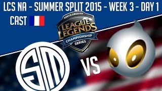 TSM vs Dignitas  LCS NA 2015  W3D1  Summer Split  FR [upl. by Daveda]