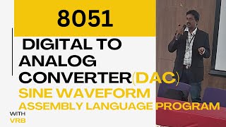 Assembly program to generate sine wave signal in 8051 Sine wave generation using 8051 [upl. by Wieren]