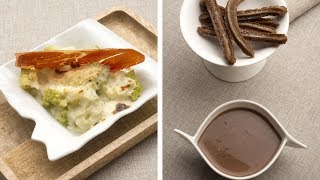 Receta de Romanesco y Chocolate con churros de Karlos y Eva Arguiñano  Programa completo [upl. by Estes]