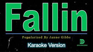 Janno Gibbs  Fallin karaoke version [upl. by Anaihr910]