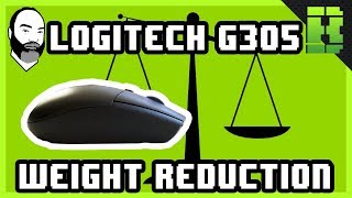 Logitech G305 Weight Reduction Gaming Mouse Mod [upl. by Rebmaed573]