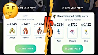 🤔 All DEOXYS vs Lake Trio in Pokémon Go [upl. by Sams]