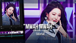 TUTORIALMwah Mwah editCapcutAesthetic선우 [upl. by Clarhe276]