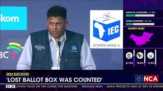 2024 Elections  IEC says missing ballot box had already been counted [upl. by Eniawtna392]