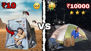 Survival Challenge Low budget News paper Tent⛺House  0₹😐 Vs 10000₹🤑 [upl. by Oal654]