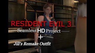 Resident Evil 3 Nemesis  Seamless HD Project  Jill Valentines RE3 Remake outfit Mod [upl. by Arahat415]