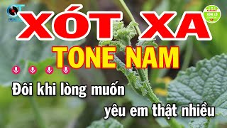 Karaoke Xót Xa Tone Nam  Fa Thứ  Nhạc Sống Hay Nhất 2023  Karaoke Xóm Lộ [upl. by Anaugal]