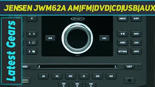 Jensen JWM62A AMFMDVDCDUSBAUXApp Ready Bluetooth Wallmount Stereo  Review 2023 [upl. by Dyche]