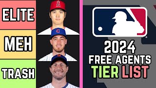 Ranking 2024 MLB Free Agents Tier List [upl. by Niuqaoj53]