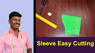 Sleeve Easy Cutting Detailly Explain in Tamil  Tailor Bro [upl. by Anawik]