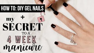 Gel Manicure at Home on Natural Nails  SECRET to long lasting polish [upl. by Mohr]