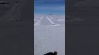 Icelandair 767 Landing on Ice Runway in Antarctica  Cockpit View aviation landing ice 767 [upl. by Maice95]