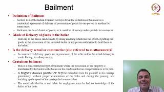 Special Contracts Bailment  Part 01 [upl. by Htennaj]