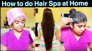 How to do Hair Spa at Home  Hindi   Salon Style Hair Spa at Home for Dry amp Damaged Hair [upl. by Haida]