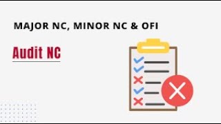 Major NC Minor NC amp OFI  Types of Audit Finding  NonCompliance [upl. by Kreis]