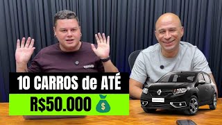 🔴 OS 10 MELHORES CARROS até R50000 USADOS BARATOS e FÁCEIS de MANTER [upl. by Ellan]